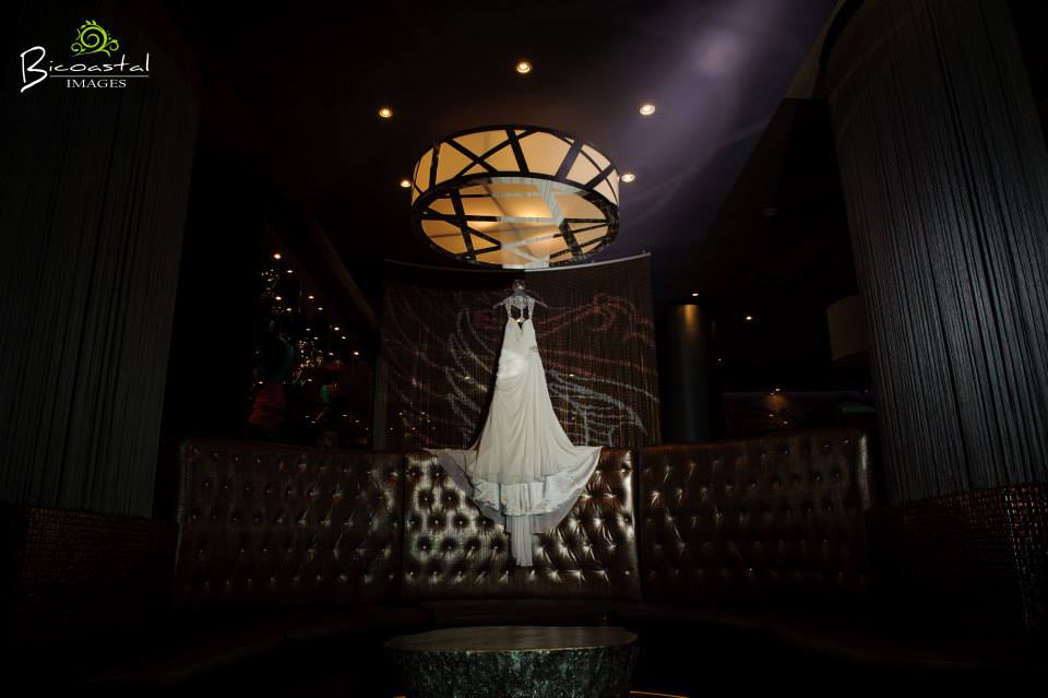  bridal dress displayed 