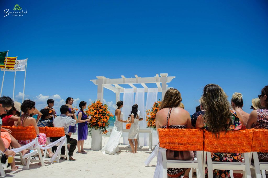  great big blue skies in Riviera Maya Mexico