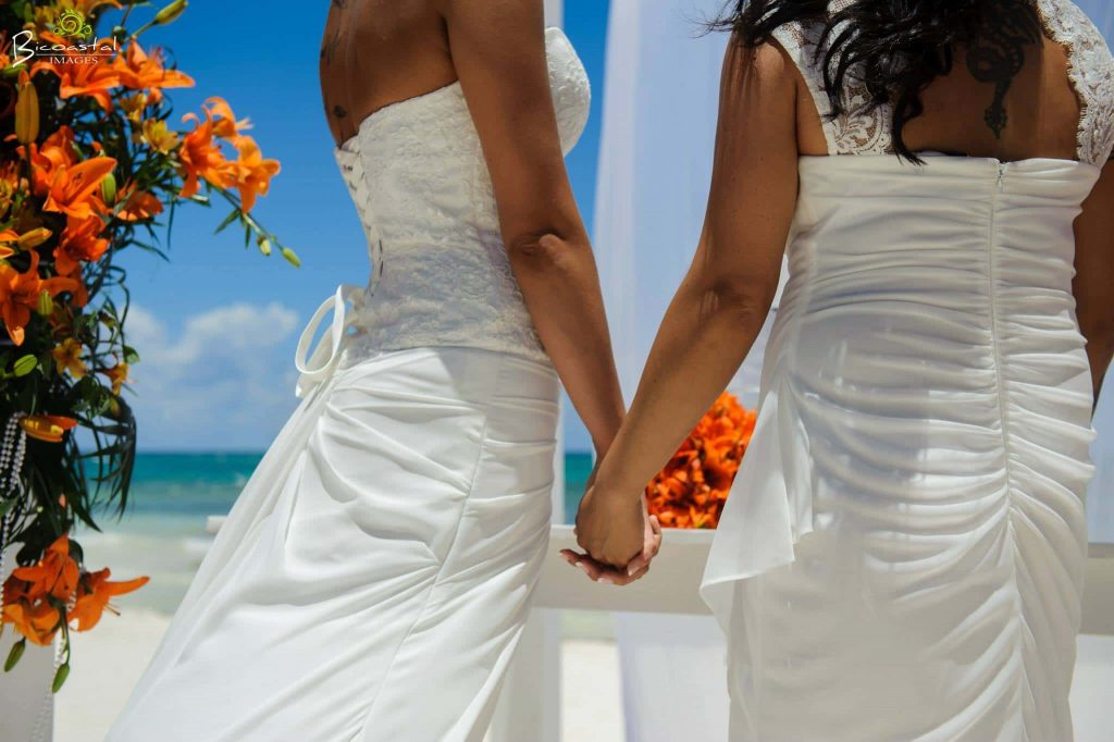  brides at the alter on this special day 