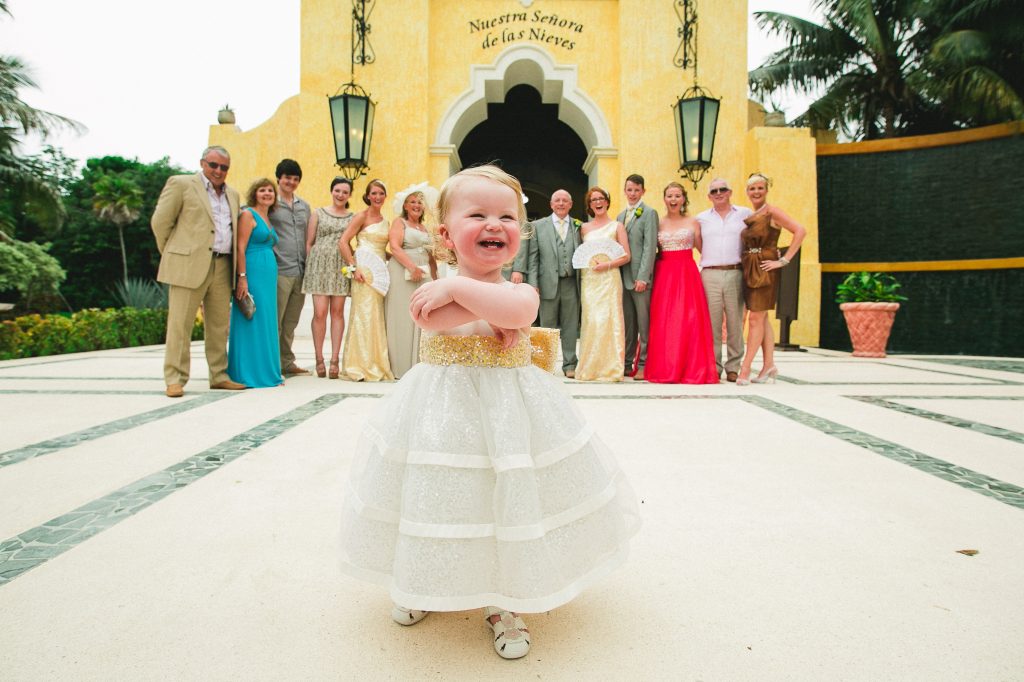 flower girl at wedding 