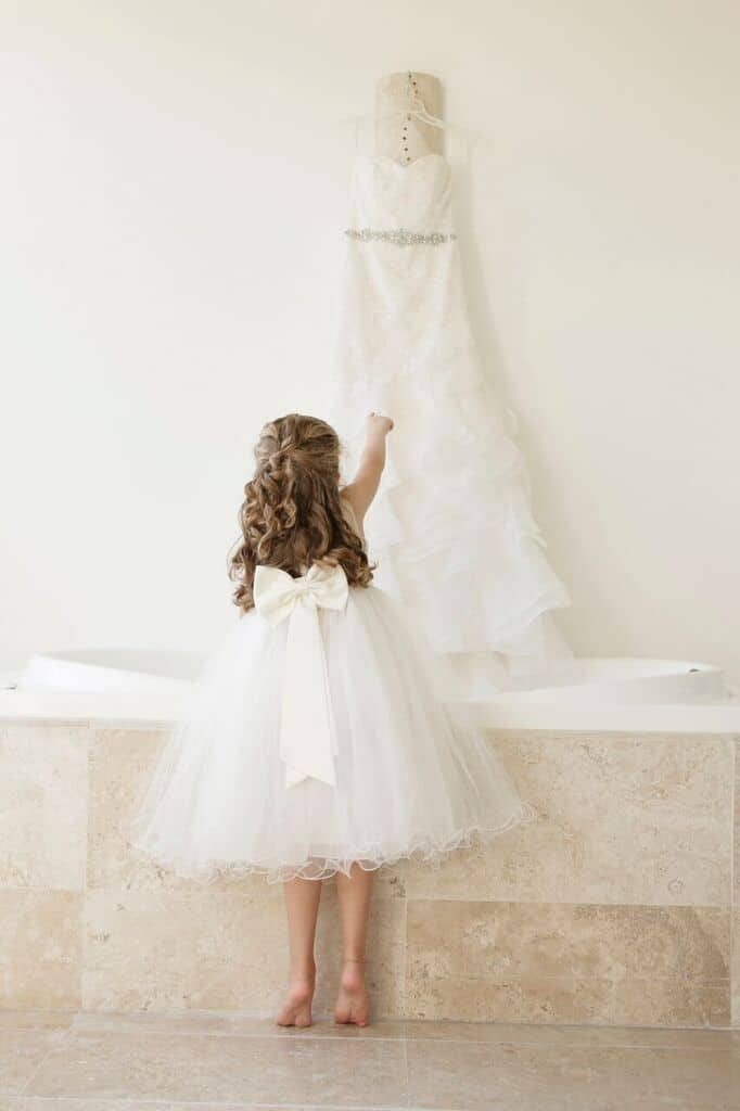 Flower girl with dress 