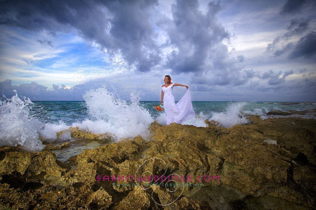  bride on the beach 