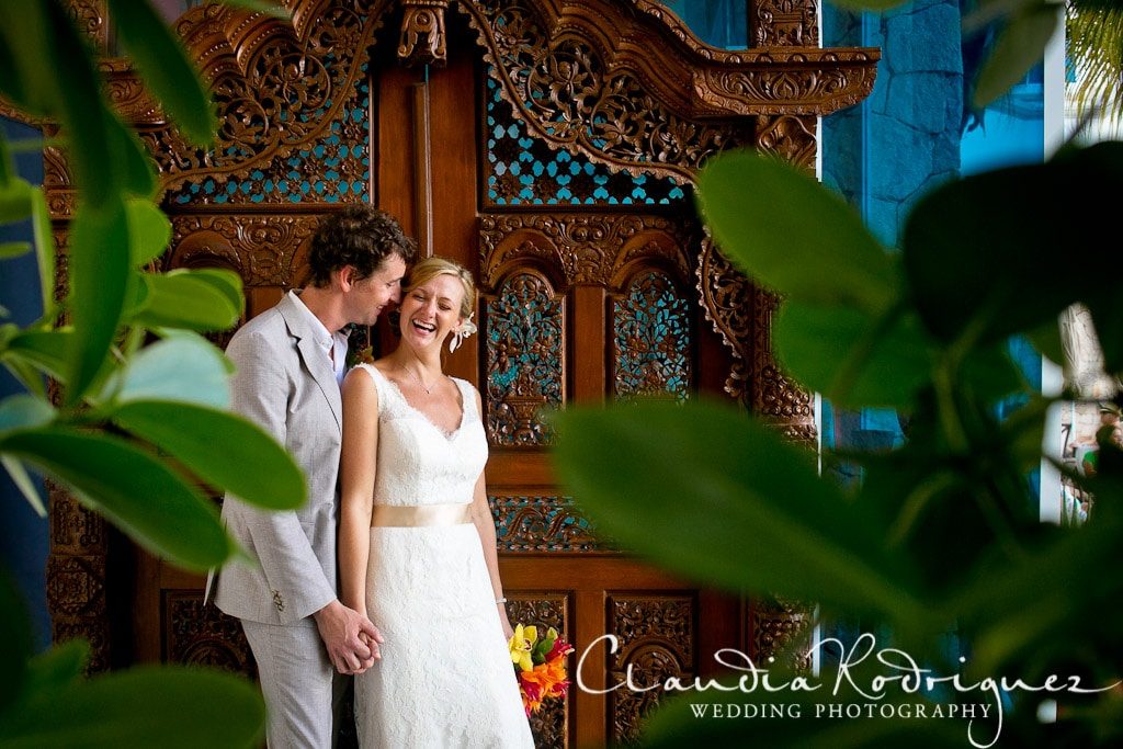Couple with mexican door picture