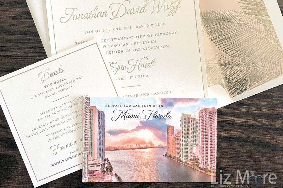 Go Green Destination Wedding Windmill Paper Boutique 