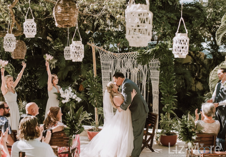 A little great decor can go along way. Beautiful destination wedding decor