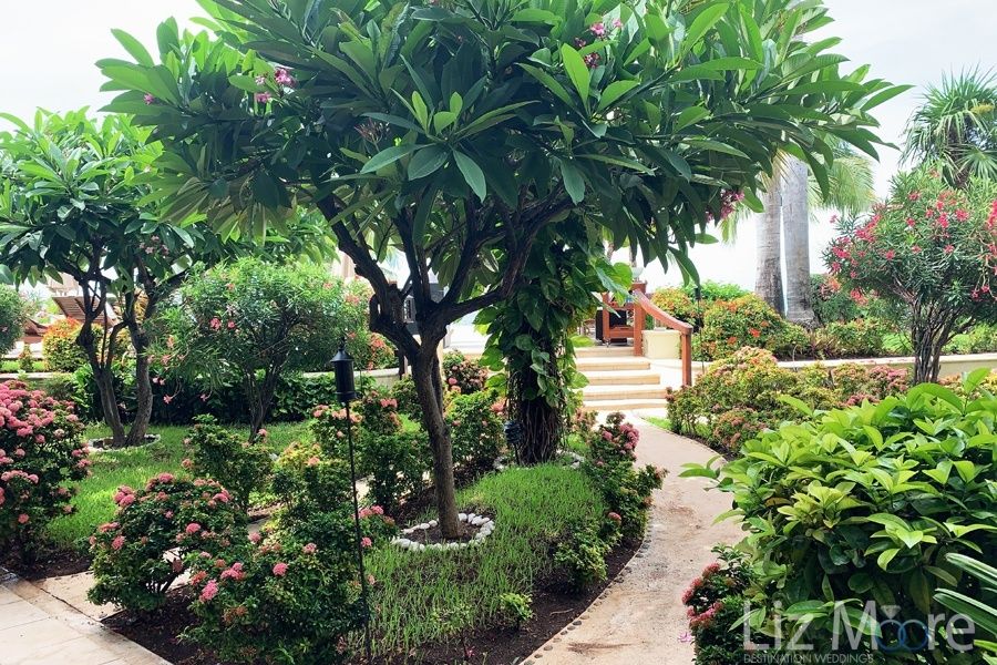 Zoetry Villa Rolandi walkway from lobby to pool