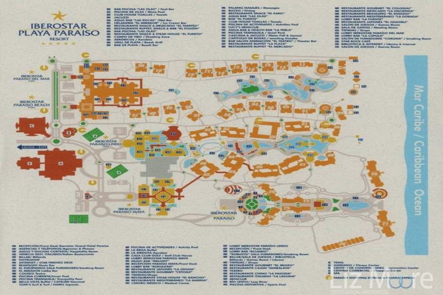 Iberostar Grand Paraiso Resort Map