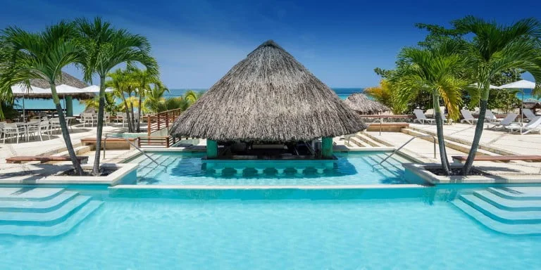 Dream House  This Negril tropical oasis invites you to sit back